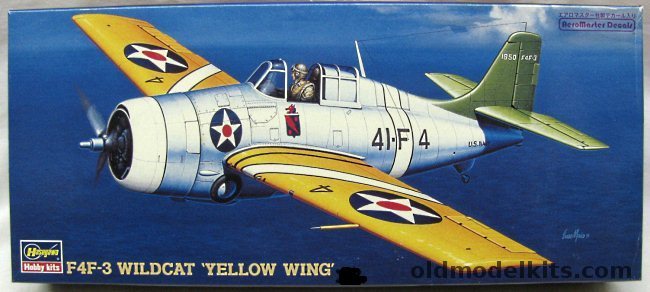 Hasegawa 1/72 Wildcat F4F-3 'Yellow Wing' - VF-41 / VF-72 (F4F3), AP26 plastic model kit
